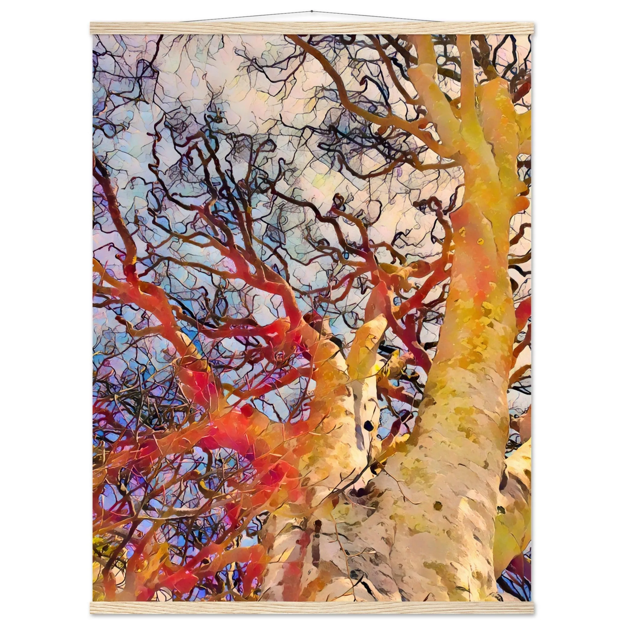 Tree Curls Premium Matte Paper Poster with Hanger Wall Art