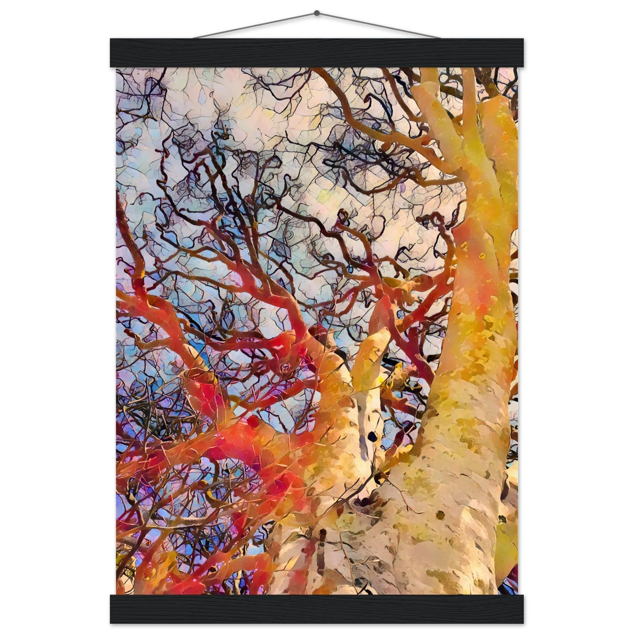 Tree Curls Premium Matte Paper Poster with Hanger Wall Art