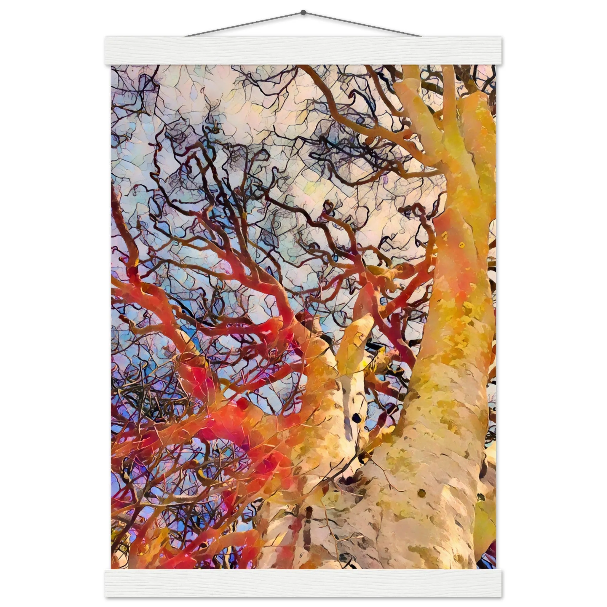 Tree Curls Premium Matte Paper Poster with Hanger Wall Art