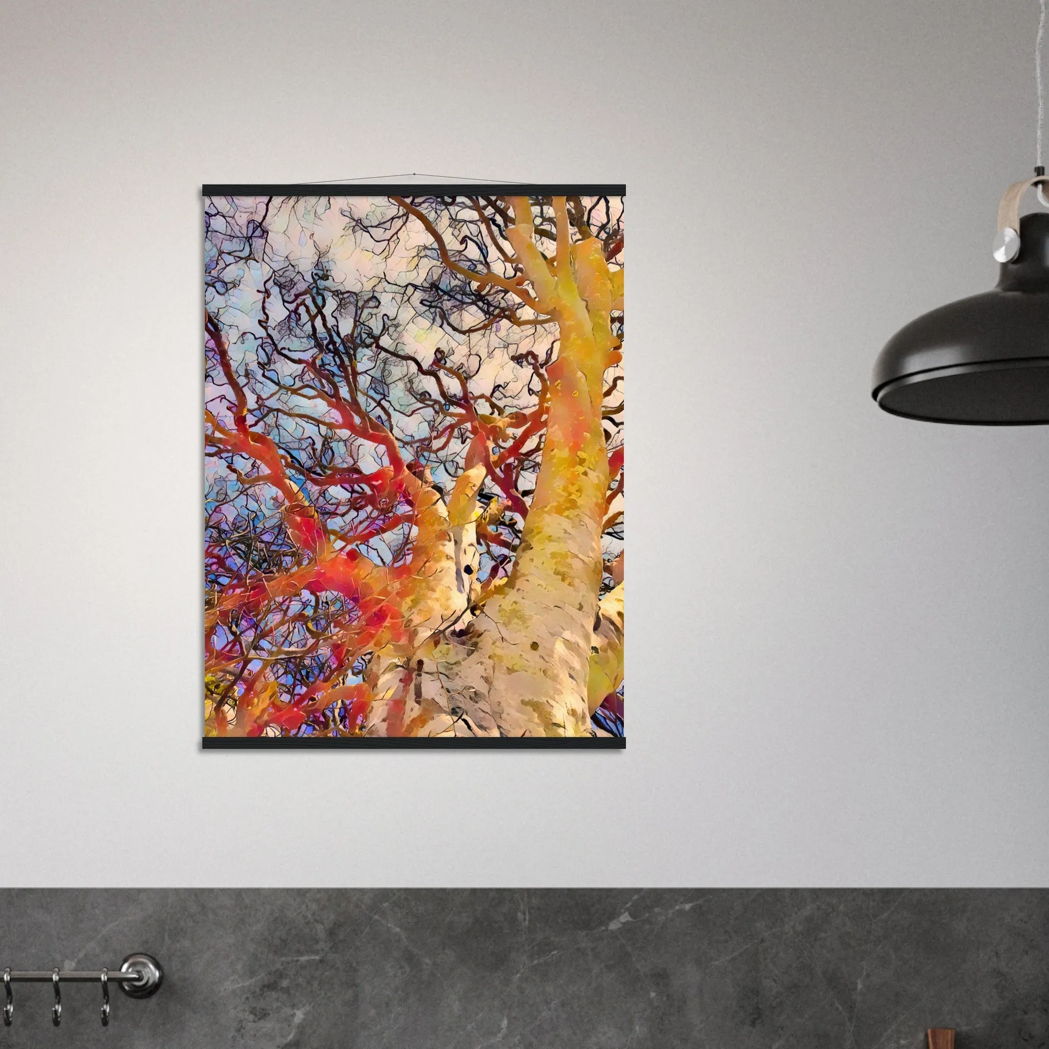 Tree Curls Premium Matte Paper Poster with Hanger Wall Art