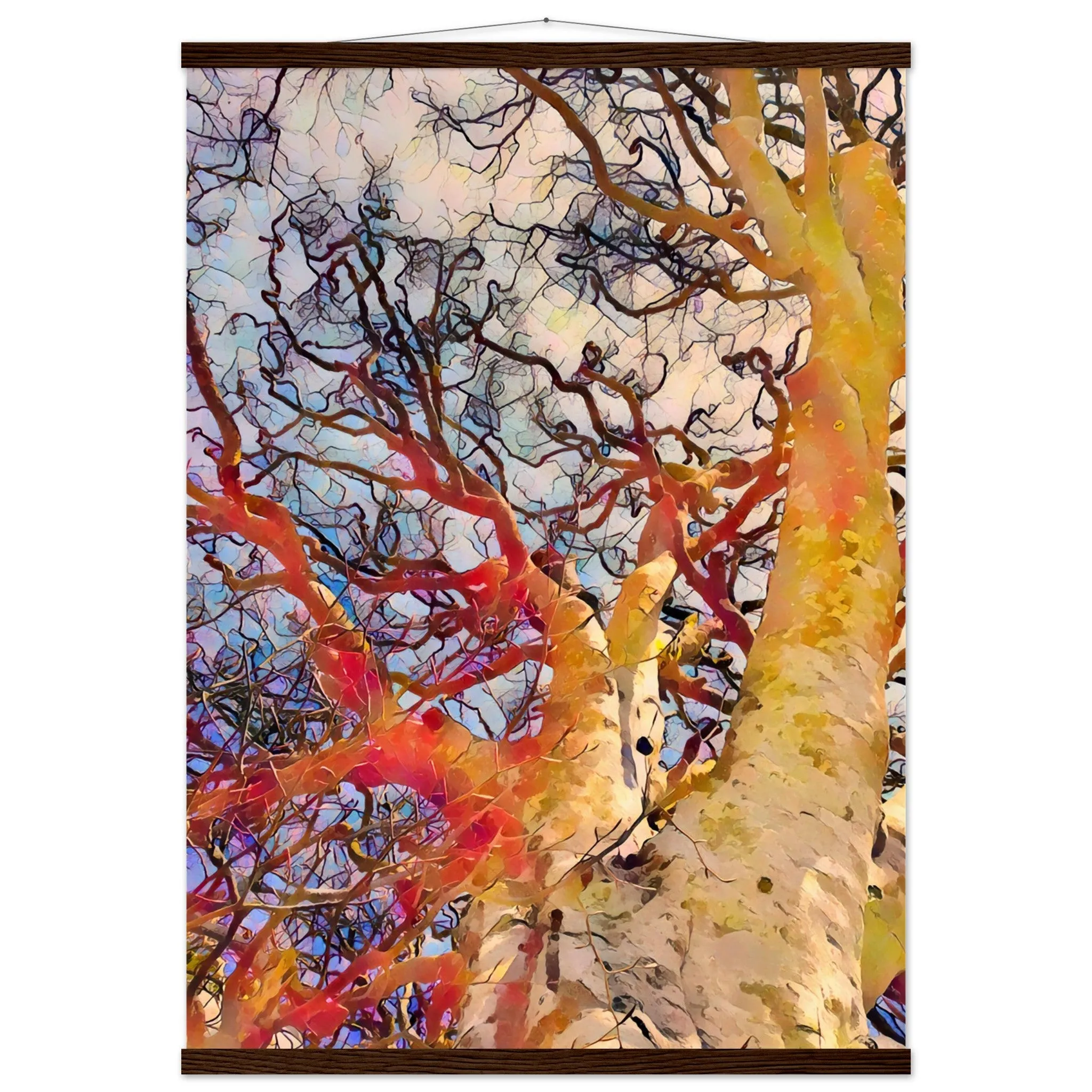 Tree Curls Premium Matte Paper Poster with Hanger Wall Art