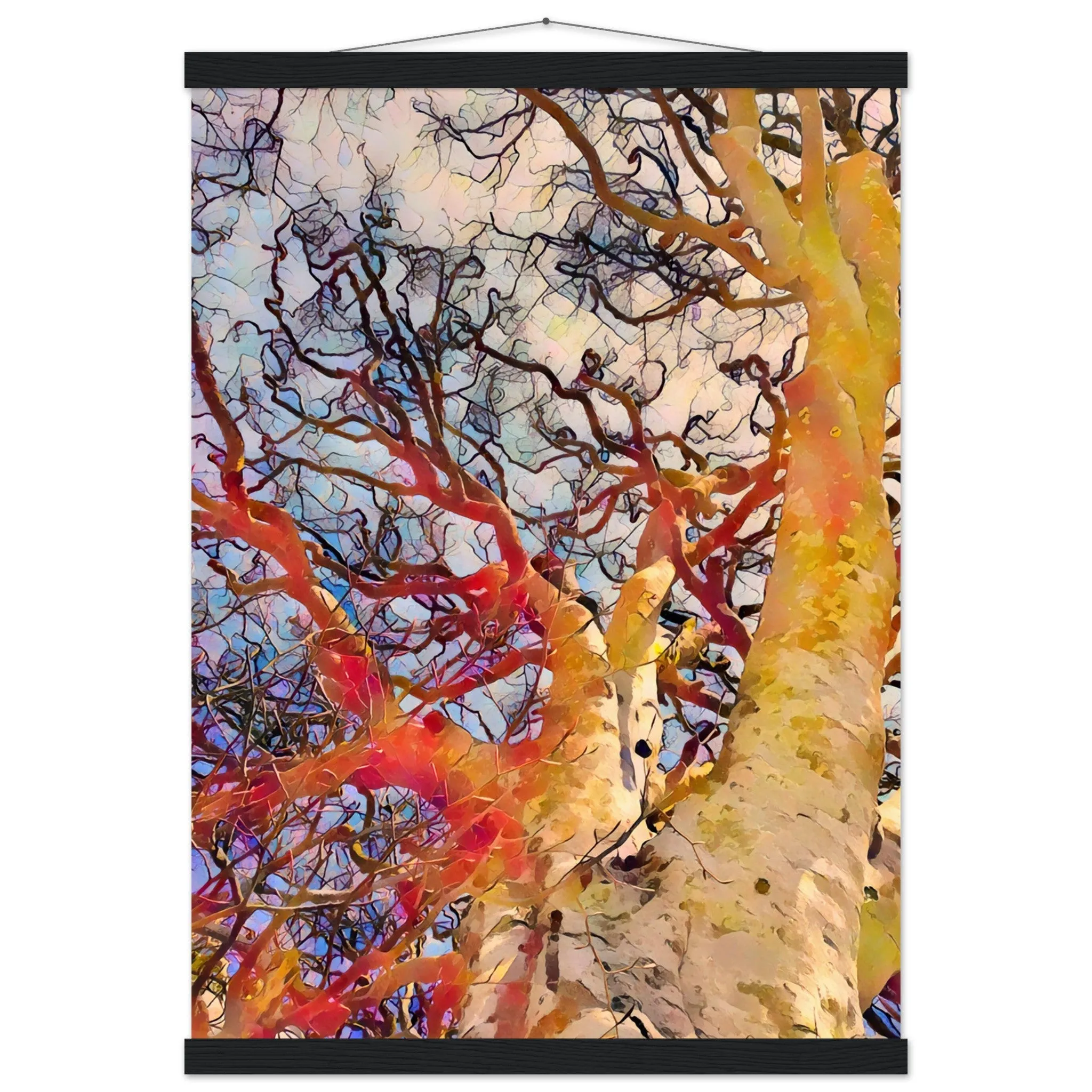 Tree Curls Premium Matte Paper Poster with Hanger Wall Art