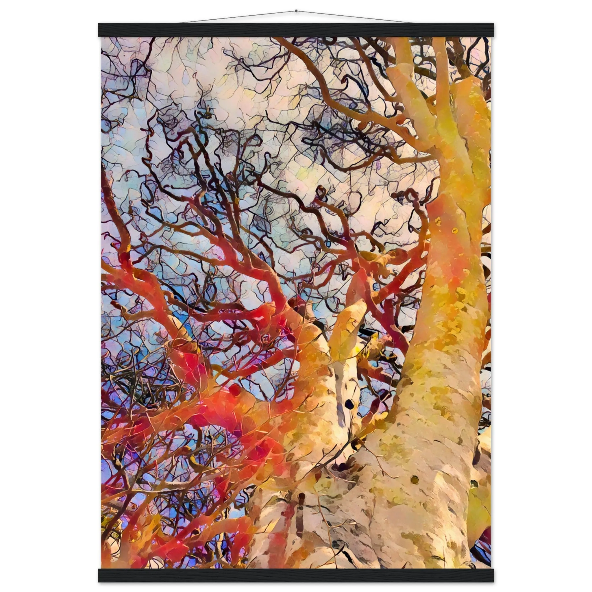 Tree Curls Premium Matte Paper Poster with Hanger Wall Art