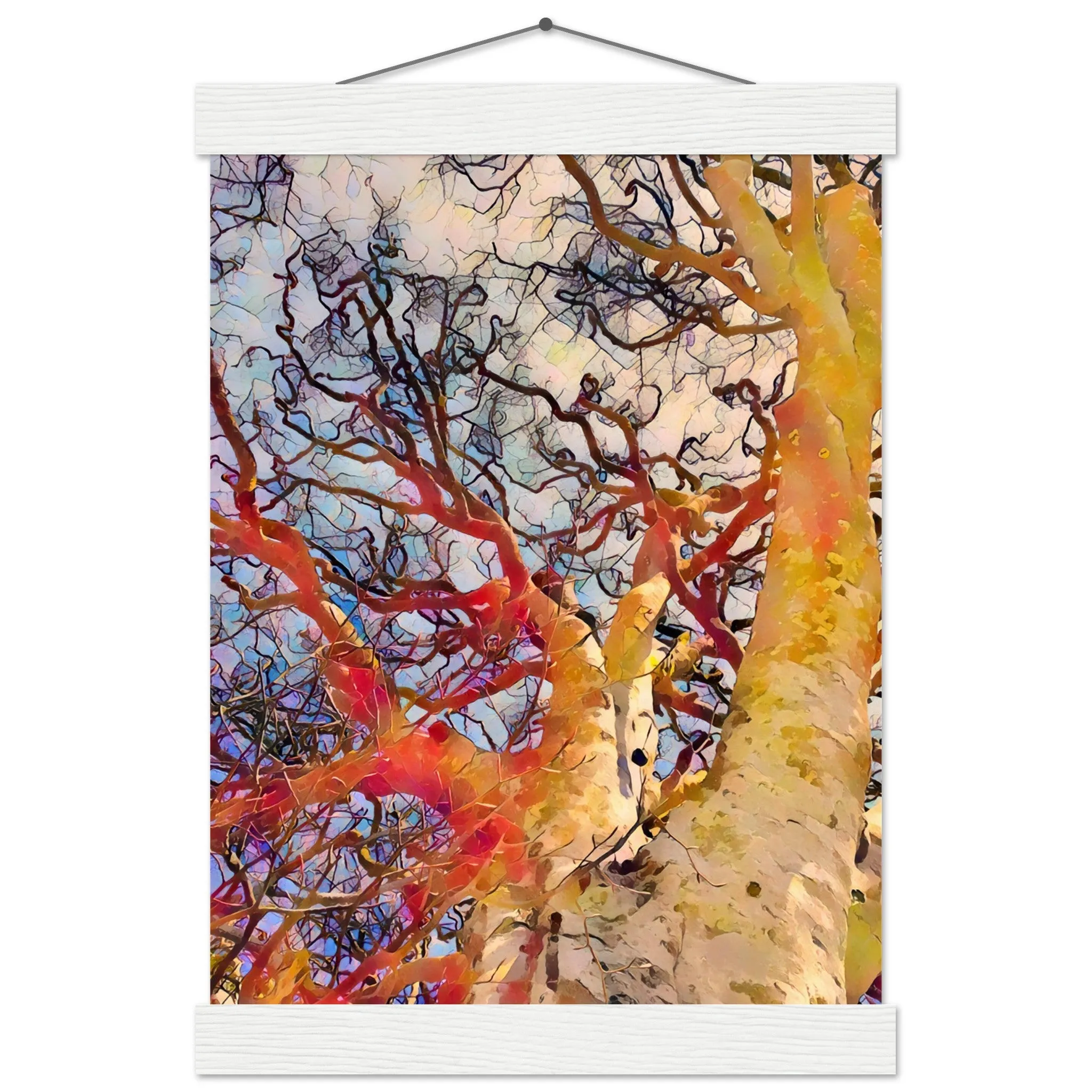 Tree Curls Premium Matte Paper Poster with Hanger Wall Art