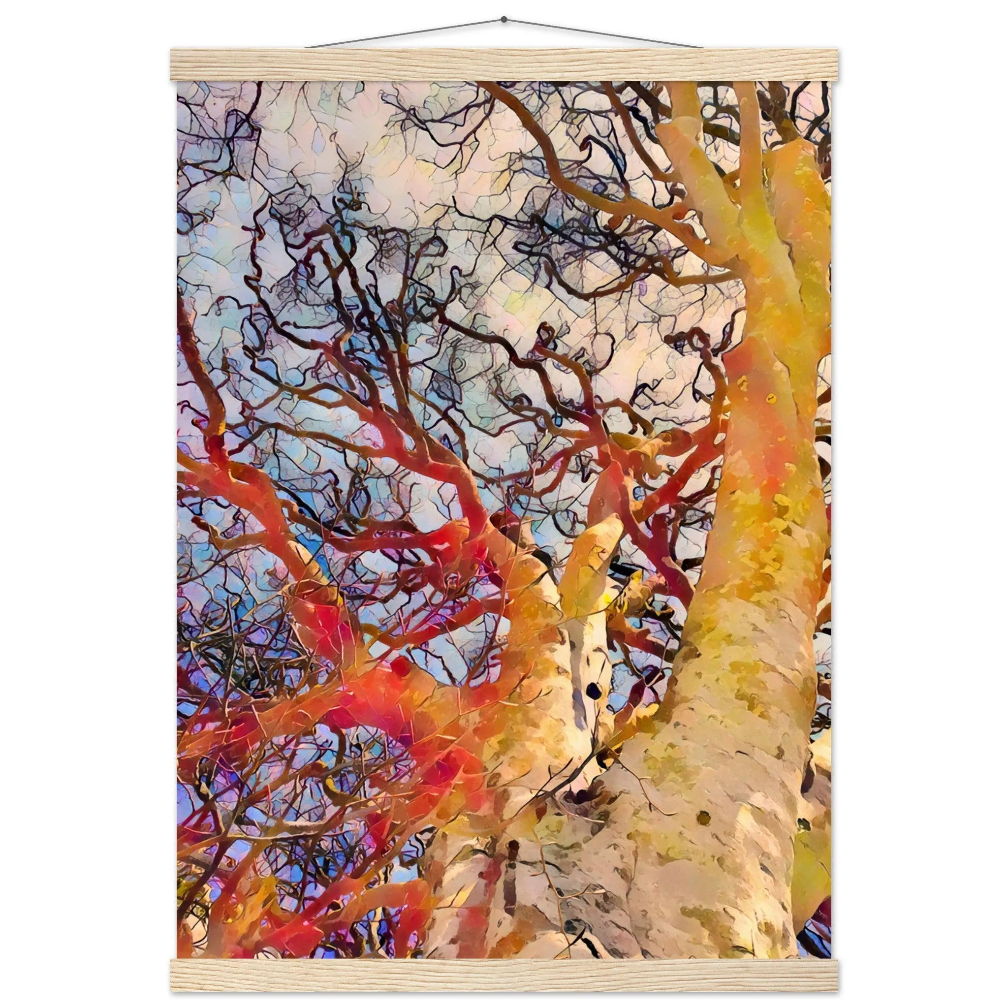 Tree Curls Premium Matte Paper Poster with Hanger Wall Art