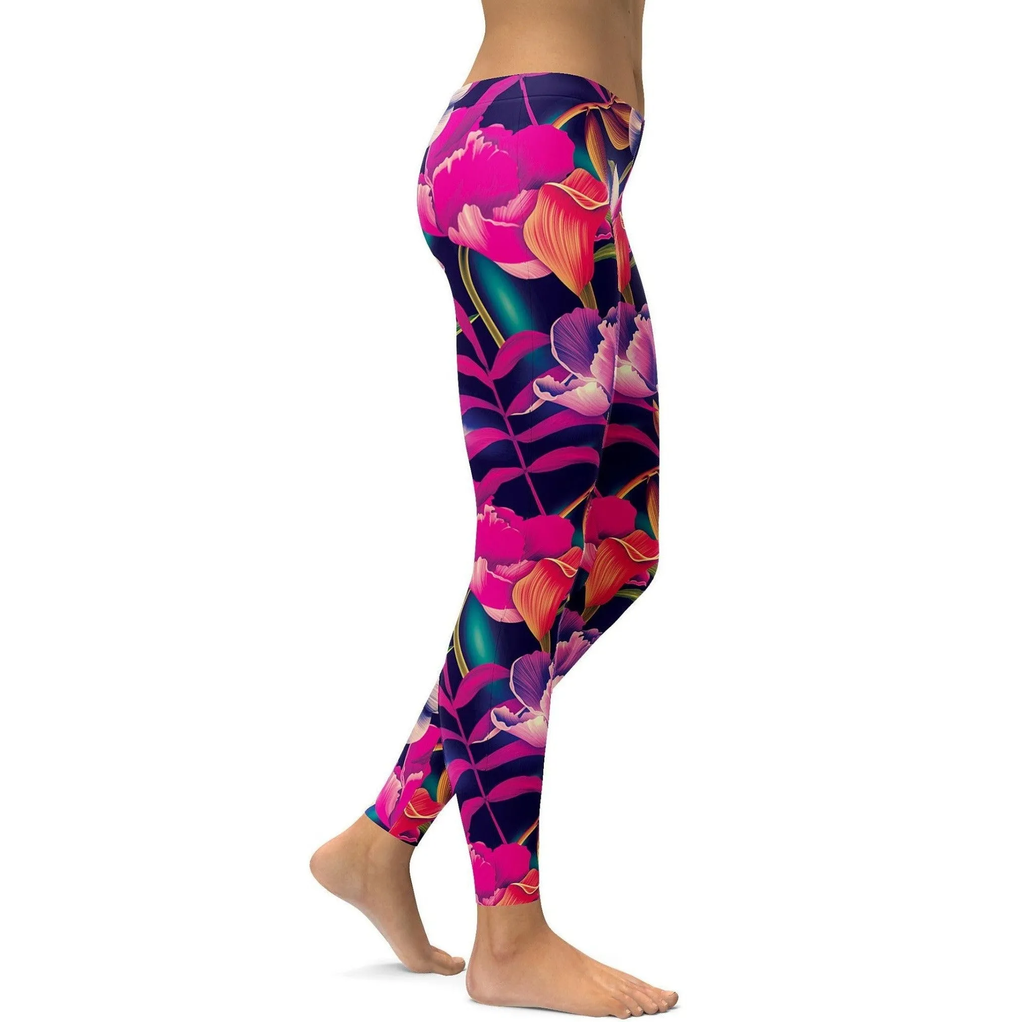 Tropical Floral Leggings