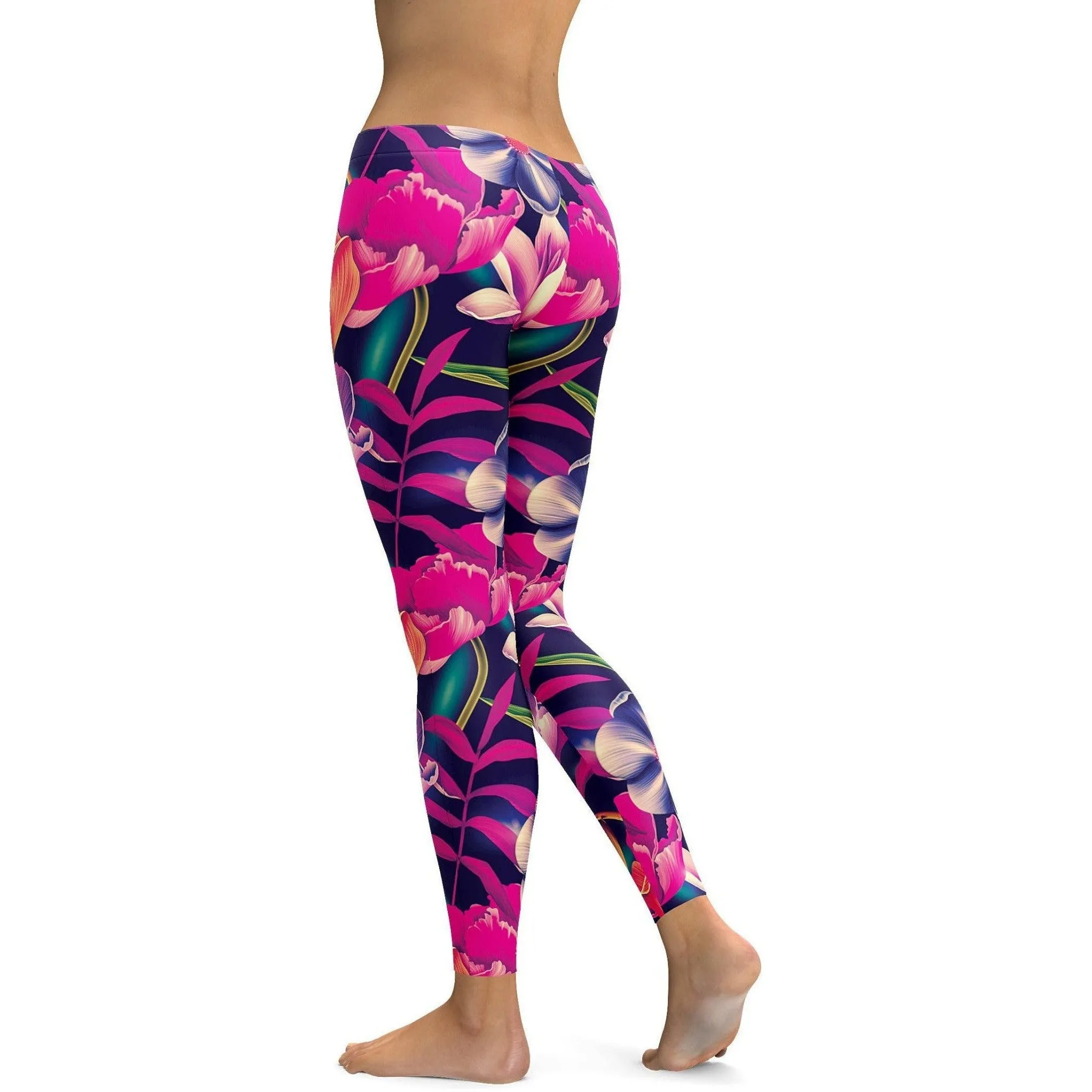 Tropical Floral Leggings