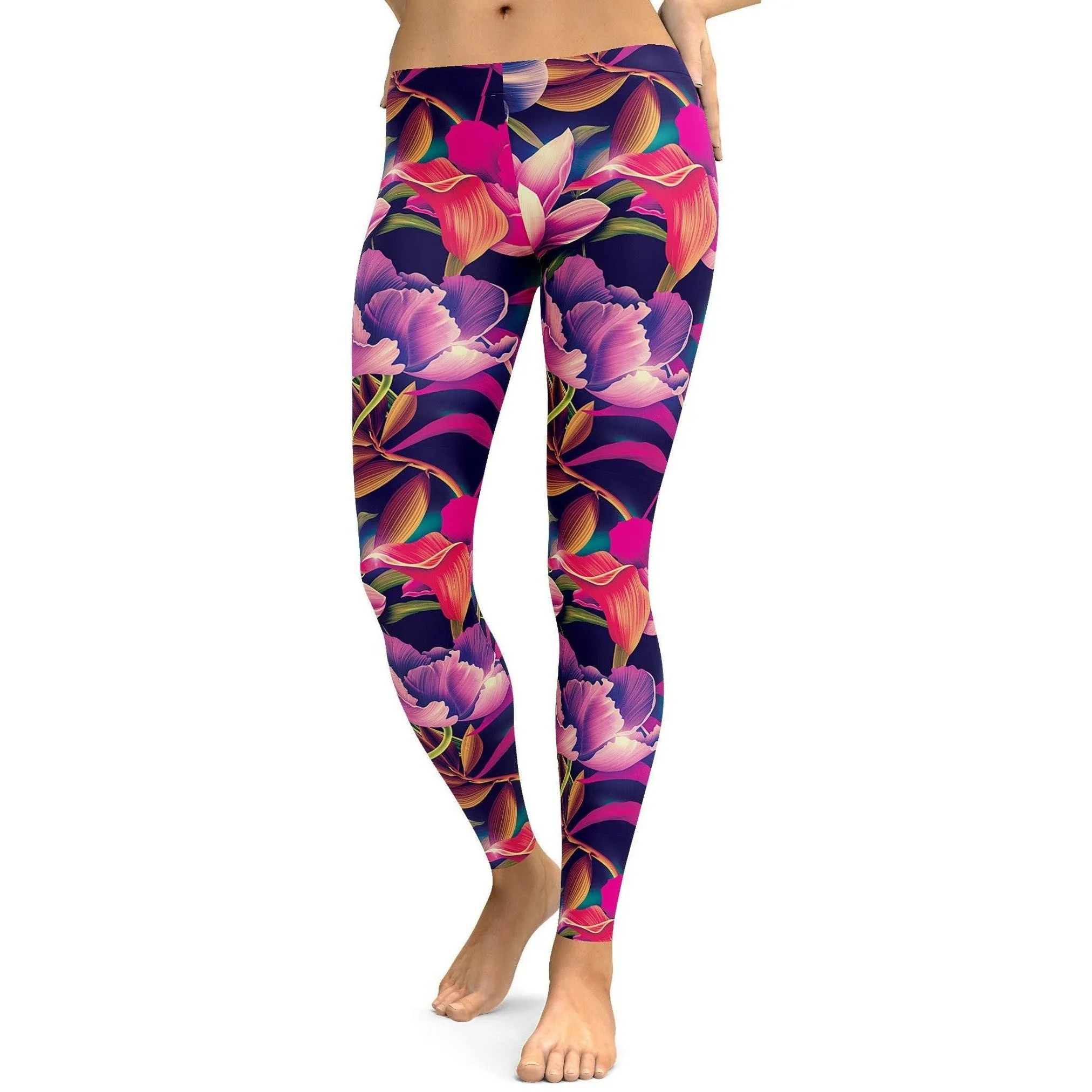 Tropical Floral Leggings