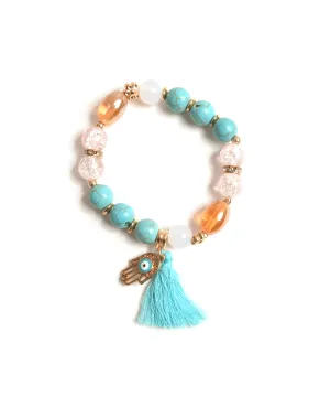 Turquoise and Crystals Bracelet