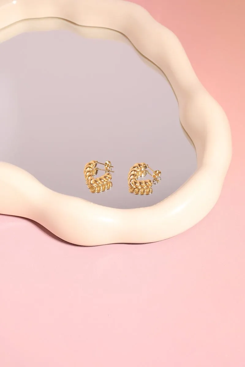 Twisted Hoop Earrings