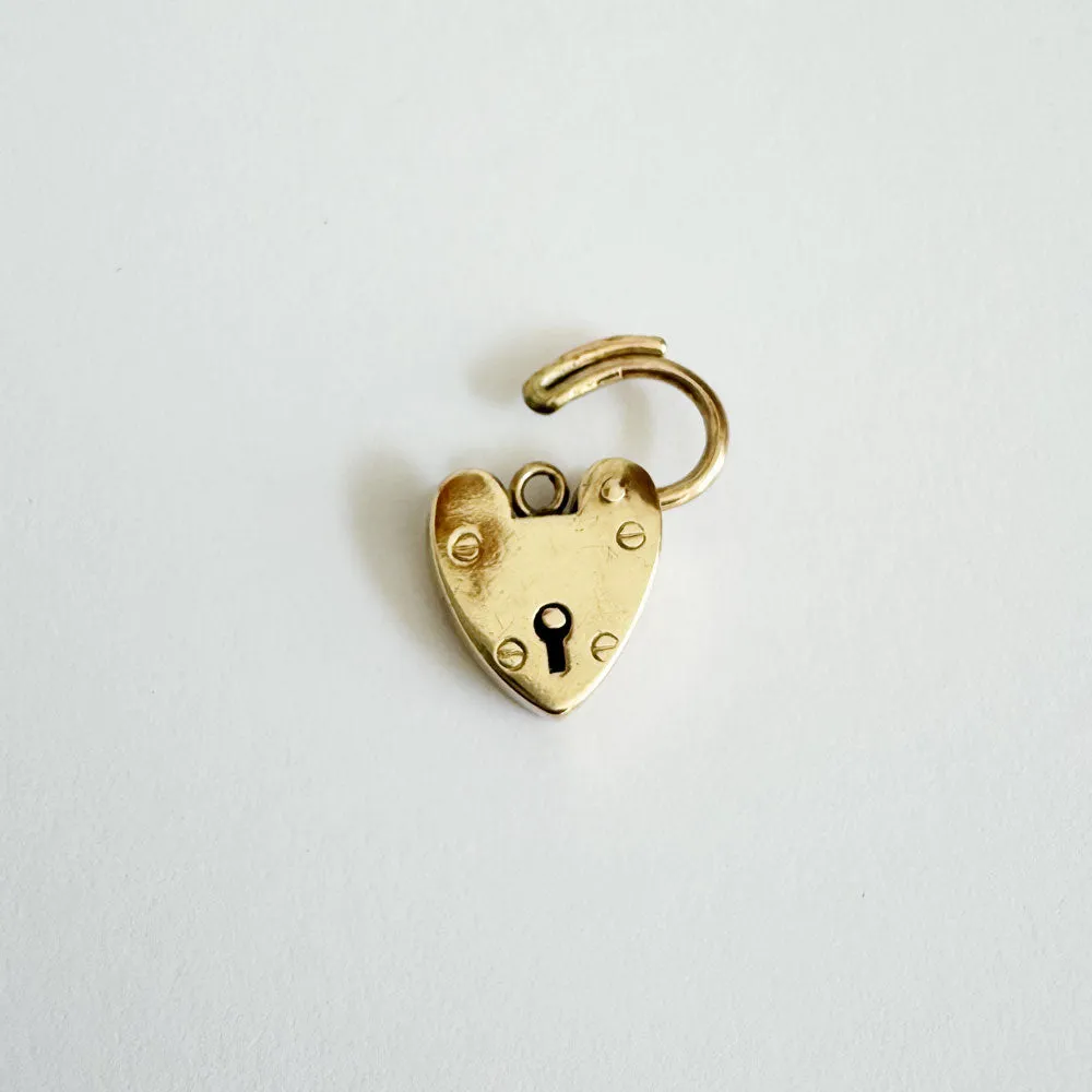 Vintage 9K Gold Padlock