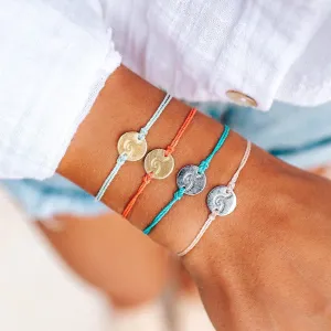 Wave/Surf Coin Charm Bracelet