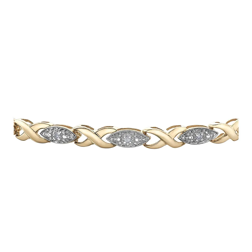 Yellow Gold and Diamond Bracelet