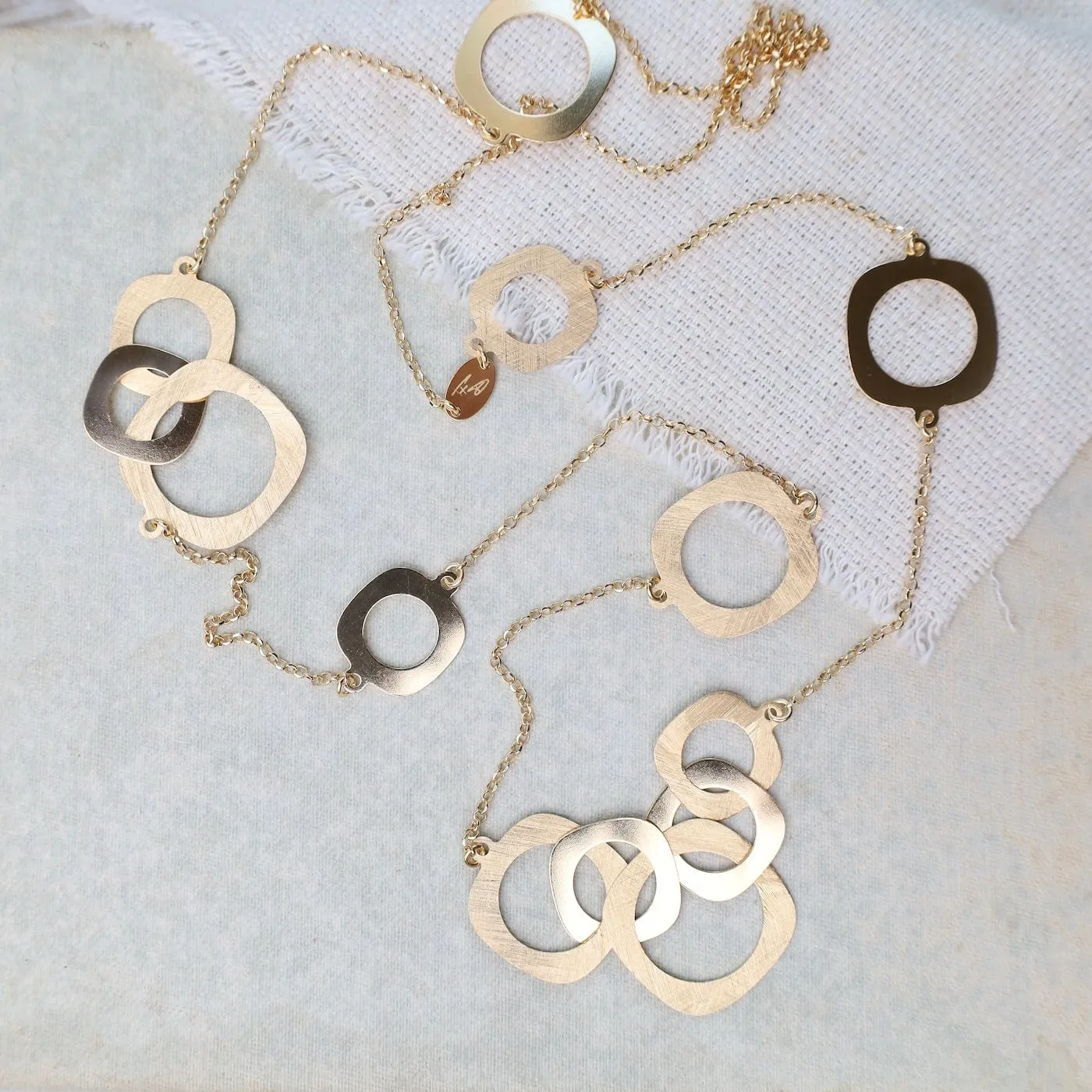 Yellow Gold Plated Monica Necklace