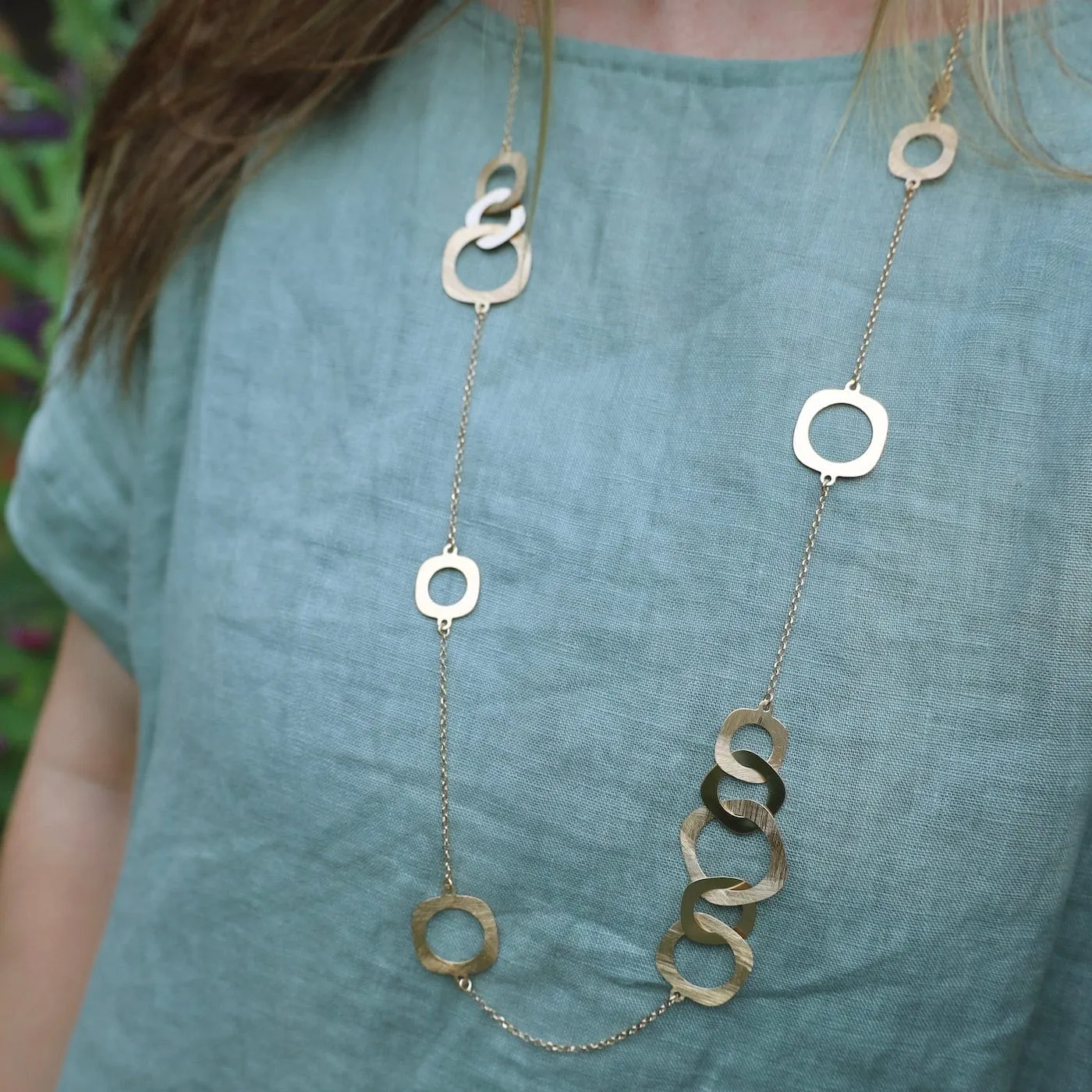 Yellow Gold Plated Monica Necklace